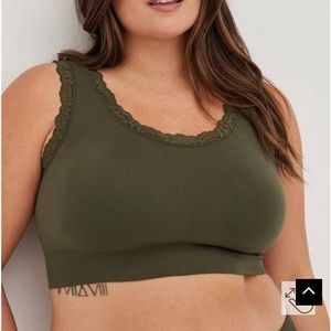 Olive green torrid bralette